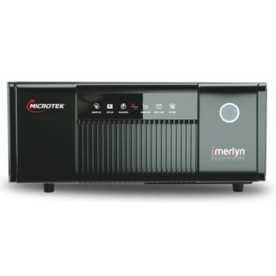 Microtek iMerlyn 1250 Advanced Digital 1100VA/850W Inverter, Support 1 Battery with 2 Year Warranty for Home, Office & Shops