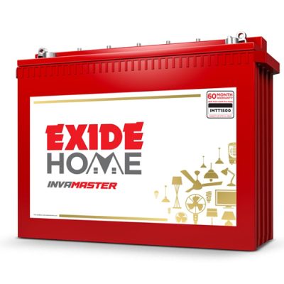 EXIDE INVA Master IMTT1500 150Ah 12V Tall Tubular Inverter Battery | Ideal for Home, Office & Shops | Long Backup & Low Maintenance | Leak Resistant | 60 Months Warranty